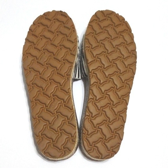 Yokono Zebra Print Calf Hair Leather Slide Sandals US 9 Chunky Strap - Picture 8 of 11